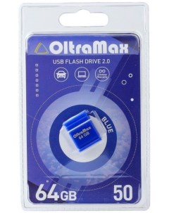 Накопитель USB 2 0 64GB OM 64GB 50 Blue 50 синий Oltramax