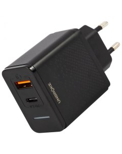 Зарядное устройство сетевое UN 1 УТ000027222 USB Type C Led индикатор зарядки черный Unbroke