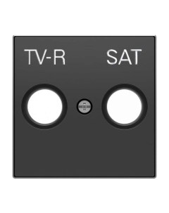 Накладка 2CLA855010A1501 для TV R SAT розетки чёрный бархат Abb
