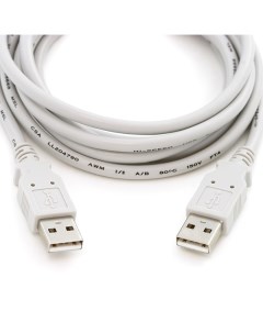 Кабель интерфейсный USB 2 0 UC5009 018C AM AM 1 8м серый 5bites