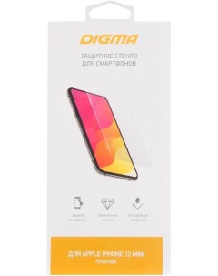Защитное стекло DGG1AP12MA для Apple iPhone 12 mini прозрачное 1509120 Digma