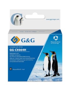 Картридж GG C9364H струйный черный 15мл для HP PS 8053 8753 5943 2573 DJ 5900series G&g