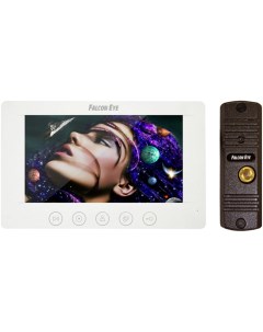 Комплект KIT Cosmo видеодомофон дисплей 7 TFT Вызывная видеопанель разрешение 900 ТВл накладная Falcon eye