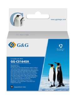 Картридж GG C51645A струйный черный 44мл для HP DJ 710c 720c 722c 815c 820cXi 850c 870cXi 880c G&g