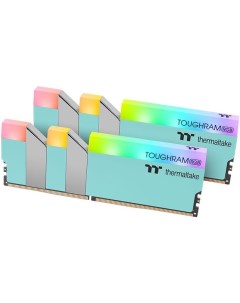 Модуль памяти DDR4 16GB 2 8GB RG27D408GX2 3600C18A TOUGHRAM RGB turquoise PC4 28800 3600MHz CL18 рад Thermaltake