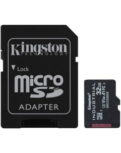 Карта памяти 32GB SDCIT2 32GB microSDHC class10 UHS I industrial с адаптером Kingston