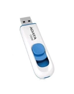 Накопитель USB 2 0 16GB Classic C008 белый голубой Adata