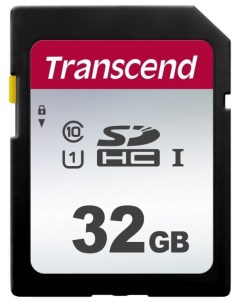 Карта памяти MicroSDHC 32GB TS32GSDC300S Class 10 U1 300S Transcend