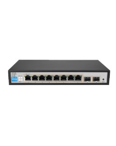 Коммутатор GL SW G105 08P 8 PoE 802 3af at портов 10 100 1000Мбит с до 250 м cat 6 2 SFP 1000Мбит с  Gigalink