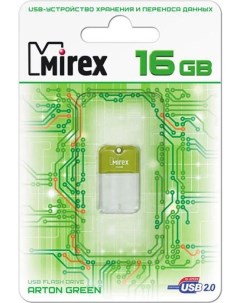 Накопитель USB 2 0 16GB ARTON 13600 FMUAGR16 USB 16GB ARTON зелёный ecopack Mirex