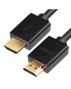 Кабель интерфейсный HDMI удлинитель HM410 2 0m 01178 v1 4 M M черный OD7 3mm 30 30 AWG позолоч конта Gcr