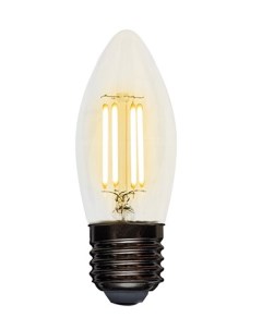 Лампа 604 093 филаментная свеча CN35 9 5 Вт 950 Лм 2700K E27 прозрачная колба Rexant