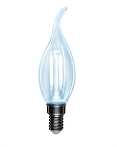 Лампа 604 110 филаментная свеча на ветру CN37 9 5 Вт 950 Лм 4000K E14 прозрачная колба Rexant