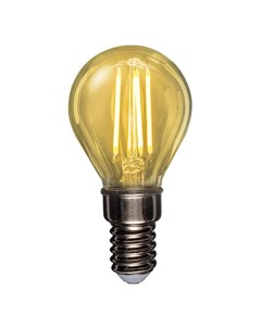 Лампа 604 137 филаментная шарик GL45 9 5 Вт 950 Лм 2400K E14 золотистая колба Rexant