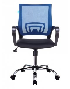 Кресло офисное CH 695N цвет синий TW 05 сиденье черное TW 11 сетка ткань крестовина пластик Бюрократ