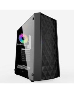 Корпус ATX Diamond Mesh LED CMDM L1 чёрный без БП с окном USB 3 0 2 USB 2 0 audio Powercase