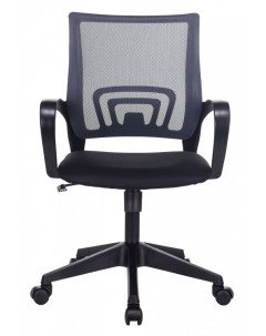 Кресло офисное CH 695N цвет темно серый TW 04 сиденье черное TW 11 сетка ткань крестовина пластик Бюрократ