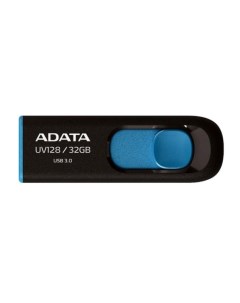 Накопитель USB 3 0 32GB DashDrive UV128 черный голубой Adata