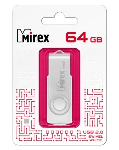 Накопитель USB 2 0 64GB SWIVEL 13600 FMUSWT64 белый ecopack Mirex