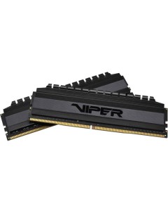 Модуль памяти DDR4 32GB 2 16GB PVB432G300C6K Viper 4 Blackout PC4 24000 3000MHz CL16 1 35V Patriot memory