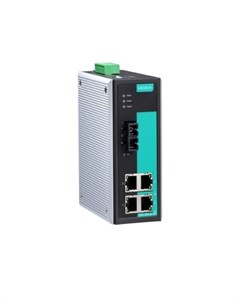 Коммутатор EDS 305 S SC 80 Ethernet Server 4 10 100BaseTx ports 1 single mode 15Km 100Fx port 80km Moxa