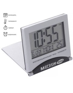 Термометр настольный 20240 цифровой 0 50 С функции термометр часы календарь будильник таймер Мегеон