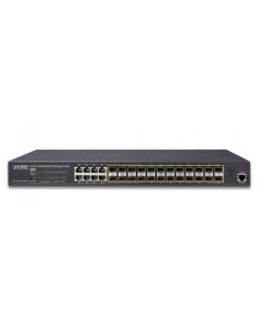 Коммутатор управляемый GS 5220 16S8C L2 24x100 1000X SFP with 8 Shared TP Managed Switches with Hard Planet