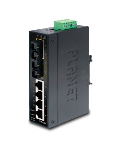 Коммутатор промышленный ISW 621 4 2 100FX Port Multi mode Industrial Ethernet Switch 2km 10 60 degre Planet