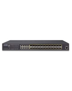 Коммутатор управляемый GS 5220 16S8CR L2 24x100 1000X SFP with 8 Shared TP Managed Switches with Har Planet