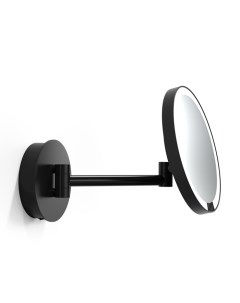 Косметическое зеркало Round Just Look WD с LED подсветкой увел 5x питание 220В черный матовый Decor walther