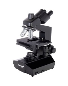 Микроскоп 870T световые оптические биологические 40 2000x на 4 объектива черный Levenhuk