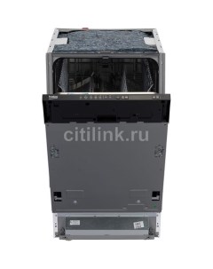 Встраиваемая посудомоечная машина DIS25010 узкая ширина 44 8см полновстраиваемая загрузка 10 комплек Beko
