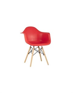 Кресло Bari в стиле EAMES DAW красный Белый 62 La-alta
