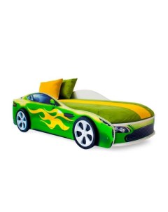 Детская кровать машина Бондмобиль Зеленый Бельмарко