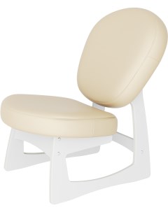 Кресло для отдыха Смарт G Силуэт экокожа Ева 2 каркас молочный дуб от фабрики Мебелик