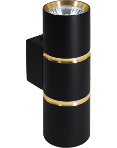 Светильник настенный ML1860 ZEN 2 GU10 черный золото IP20 Feron