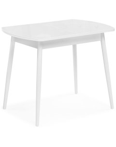 Стеклянный стол Калверт белый 551083 Woodville