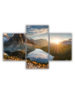 Картина Модульная картина Пейзаж на горы 120х80 Красотища