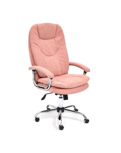 Кресло руководителя SOFTY LUX Flock флок розовый Империя стульев