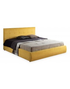 Кровать полутораспальная Селеста 2000x1400 с подъемным механизмом желтый Наша мебель