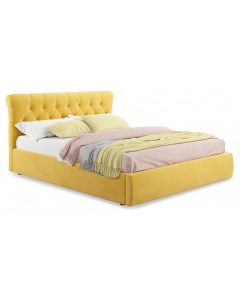 Кровать полутораспальная Ameli 2000x1400 с ортопедическим основанием желтый Наша мебель