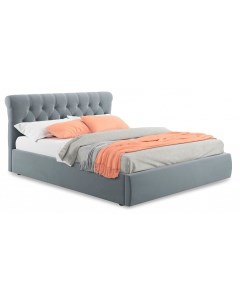 Кровать полутораспальная Ameli 2000x1400 с подъемным механизмом серый Наша мебель
