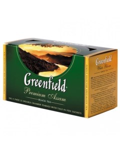 Чай чёрный Premium Assam 25 пакетиков х 3 шт Greenfield