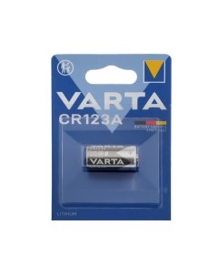 Батарейка литиевая Professional CR123A DL123A 1BL для фото 3В блистер 1 шт Varta