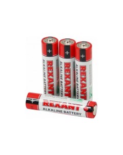 Алкалиновая батарейка AAA LR03 4 шт 30 1012 Rexant