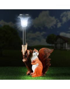 Садовый светильник Белка с веткой фонарем Р00013442 1 шт Хорошие сувениры
