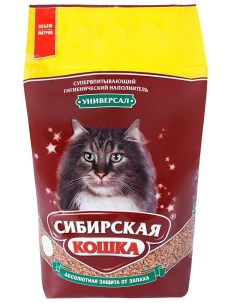 Впитывающий наполнитель Универсал цеолитовый 11 1 кг 20 л Сибирская кошка