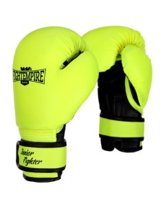 Перчатки боксерские детские star fighter салатовые размер 4 oz Fight empire
