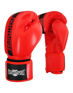 Перчатки боксерские 10 унций цвет красный Fight empire