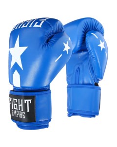 Перчатки боксерские 10 унций цвет синий Fight empire